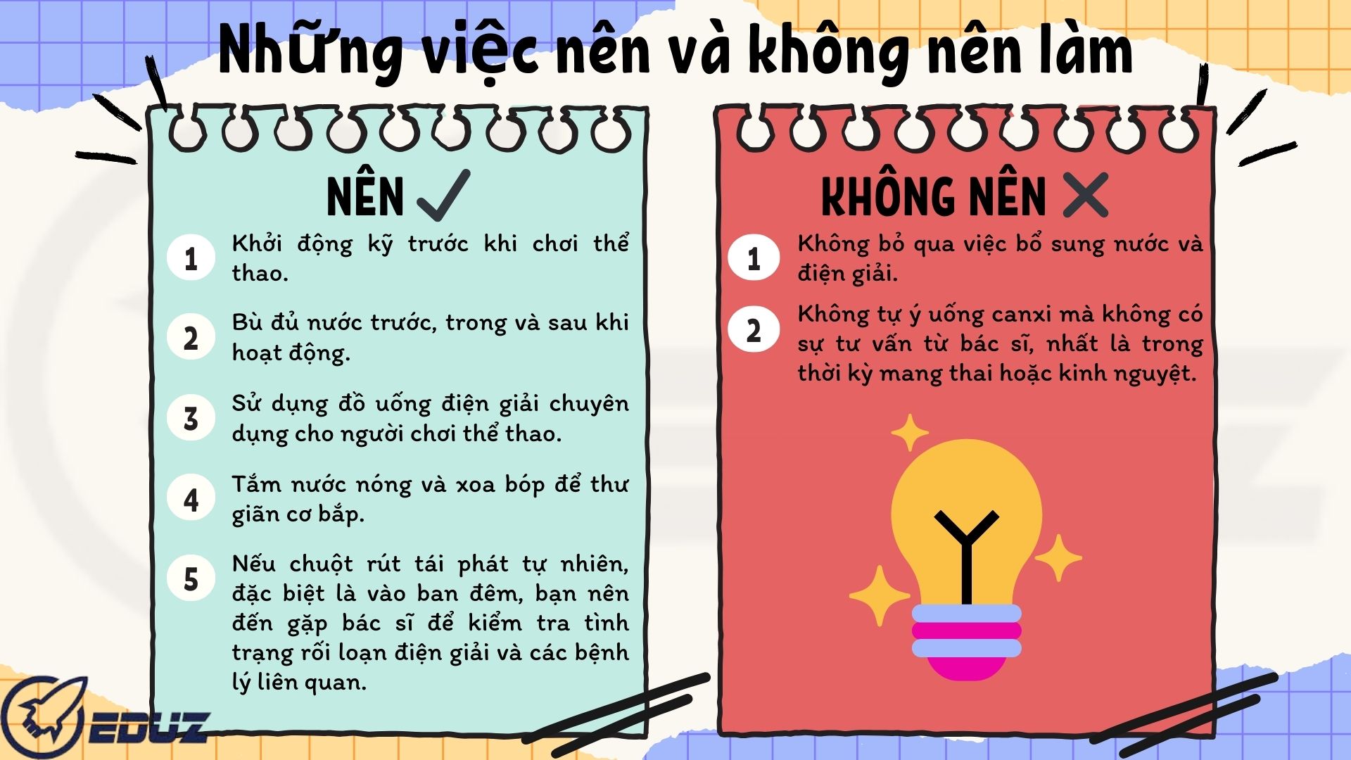 4. Những việc nên và không nên làm